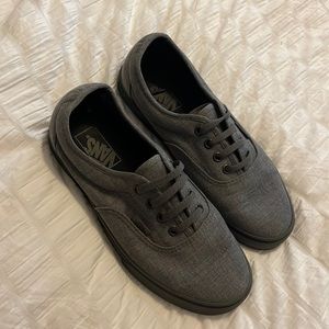 Dark gray Vans 7.5